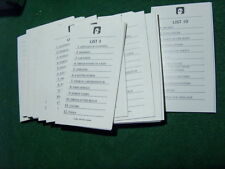 2003 SCATTERGORIES 48 CATEGORY CARDS     replacement pieces