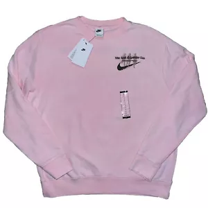 Nike Sport & Sanctuary Club Crewneck Sweatshirt Pink FJ1686-690 Size Large - Picture 1 of 9