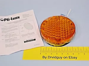 OPti-luxx E756IEB0A-FA 7" Runde Warnleuchte Dauerbrand & Strobing Bernstein - Bild 1 von 7