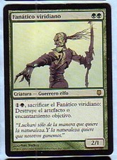 MTG 2X SPANISH DARKSTEEL VIRIDIAN ZEALOT NM MAGIC THE GATHERING CARD GREEN RARE