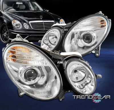 For 2003-2009 Mercedes-Benz E-Class W211 HID Projector Headlight Headlamp Chrome - Image 1 of 4