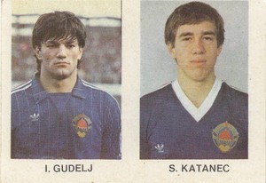 sticker Ivan Gudelj Srecko Katanec Hajduk Split Yugoslavia Euro football 1986
