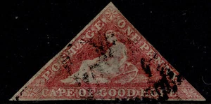 SOUTH AFRICA - Cape of Good Hope QV SG5a, 1d rose, USED. Cat £300. - Picture 1 of 1