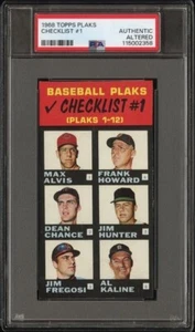 PSA AA PLAKS TEST ISSUE MICKEY MANTLE CARL YASTRZEMSKI 1968 TOPPS GRADED *TPHLC - Picture 1 of 2