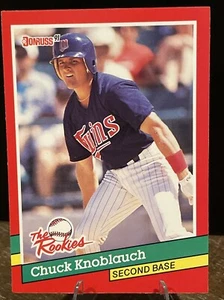 1991 Donruss The Rookies Chuck Knoblauch Minnesota Twins #39 - Bild 1 von 2