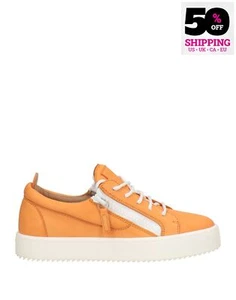 UVP660€ GIUSEPPE ZANOTTI Leder Sneaker US8 UK5 EU38 Reißverschlüsse Made in Italy - Bild 1 von 7