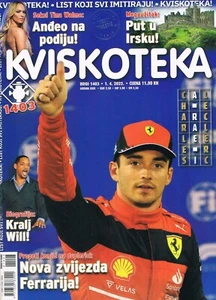 KVISKOTEKA #1403 2022 CROATIAN CROSSWORDS MAGAZINE cover CHARLES LECLERC - Picture 1 of 1