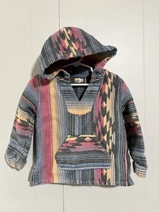 Faherty Byron Bay Hoodie Kids Size 4 Pullover Southwest Baja Sweatshirt Cozy - Picture 1 of 6