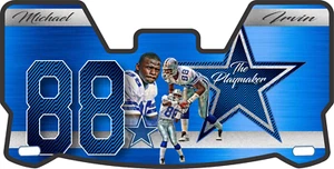 Cowboys FORMER Players mini Football VISOR. Many Designs w clips - Picture 1 of 23