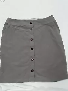 SONOMA Womens Tan/Beige Corduroy Skirt, Buttons Down Front EUC - Picture 1 of 9