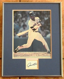 BASEBALL JIM RICE BOSTON RED SOX SIGNED auto AUTOGRAPH 11X14 FRAMED MATTED PHOTO - Picture 1 of 2
