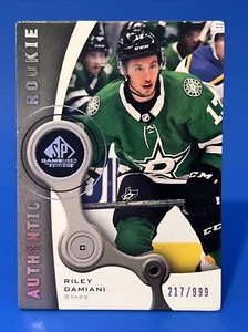 2021-22 UPPER DECK UD SP GAME USED RILEY DAMIANI R-73 /999 ROOKIE RC - Picture 1 of 2