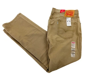 BRAND NEW LEVI'S 514 Mens 34x30 Denim Brown Wash Straight Leg Jeans/Pants - Picture 1 of 5