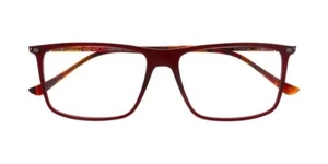 Prodesign Denmark 3627-1 4121 OCCHIALI PLASTICA ROSSA TELAIO QUADRATO 57-16-150 NUOVI - Foto 1 di 3