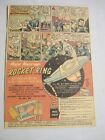 1952 Popsicle Color Ad Major Mars Pocket Ring With Comic Strip