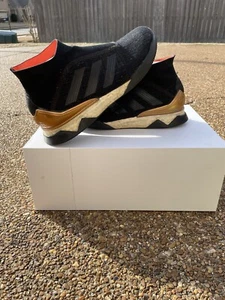 Adidas Predator Tango 18+ TR Mens Trainers - Size 8.5 - Black/Gold - Picture 1 of 8