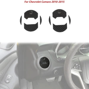 Side Air Condition Outlet Vent Trim Cover For Chevry Camaro 2010-15 Carbon Fiber - Picture 1 of 9
