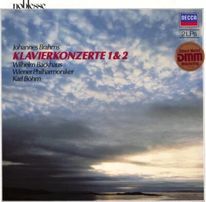 BRAHMS Piano Concertos 1 & 2 BACKHAUS 2LP 1987 DECCA Digital Remaster 1958 Rec. - Picture 1 of 3