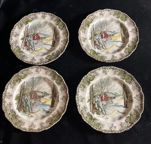 4 Johnson Bros England The Friendly Village Zuckerahorn Brot/Dessertteller ~ Sehr guter Zustand - Bild 1 von 4