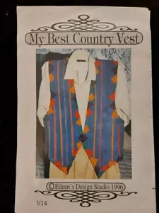 V14 Quilted Country Vest Pattern Sizes 6-22 - Picture 1 of 2