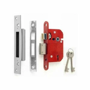 ERA Fortress ( 362-51 ) BS 5 Lever Sashlock/Mortice door lock 76mm (3") Satin - Picture 1 of 2