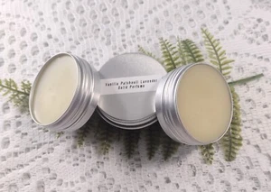 Solid perfume, creamy perfume, perfume balm, vanilla, patchouli, lavender blend - Picture 1 of 4