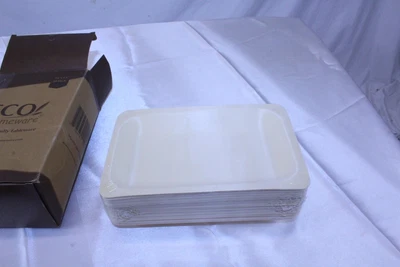 Экологичные прямоугольные чаши 7,5 x 5,5 дюйма упаковка из 50 биоразлагаемых - Изображение 1 из 4