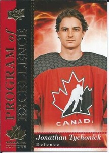 2018-19 UD Team Canada Juniors JONATHAN TYCHONICK Program of Excellence #POE-7