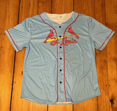 Camiseta alternativa St Louis Cardinals azul claro Yadier Molina #4 talla XL Foto 1 de 4