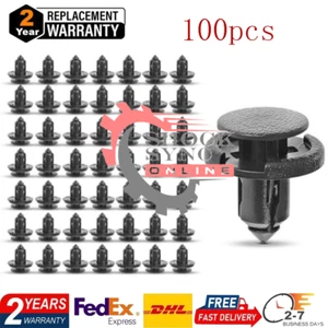 100 x Parachoques Protector contra salpicaduras Pinzas de empuje Remache de retención para Toyota 90467-08185 - Imagen 1 de 8