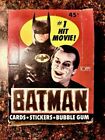 1989 Topps Batman Movie Series 1 - Wax Box - 36 Factory Sealed Packs 
