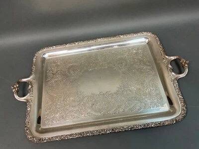 复古 SCROLL & GRAPE Wilcox ROCOCO 中世纪追逐等待者托盘 全新 BEVERLY MANOR — 第 1/4 张图片