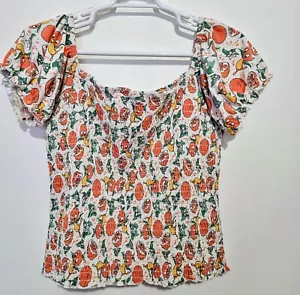 Disney Orange Bird Top Vault Collection Smock Womens 1X 50th Anniversary - Picture 1 of 6