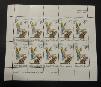 New Zealand #90a Health Semi-Postal Sheet of 10 MNH/OG 1974 (1584) - Image 1 of 2