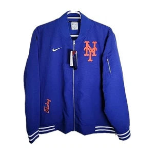 New York Mets Nike Authentic Collection Full-Zip Bomber Jacket Royal Men's XXL - Picture 1 of 11