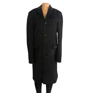 Scotch & Soda Herren blau schwarz Wollmischung Erbsenmantel Größe Medium - Bild 1 von 14