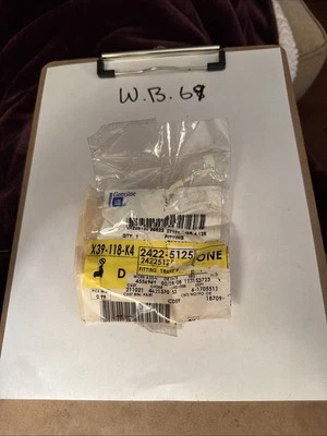 GM OEM NOS 24225125 Trans Oil Cooler Pipe Fitting 2006-2011 Buick Lucerne 4.6L - Image 1 of 2