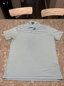 Peter Millar Crown Crafted Poloshirt Herren Größe Large blau SS Golf Stretch - Bild 1 von 6