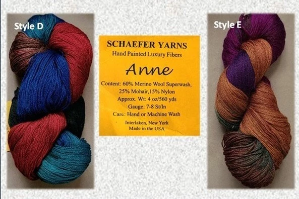 1 hilos Hank Anne de Schaefer (60 % lana merino superlavado/25 % mohair/15 % nailon) Foto 1 de 1