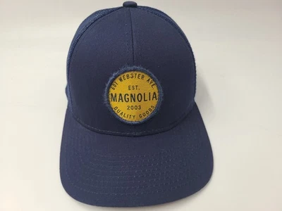 Magnolia Market Waco Texas 601 Webster Ave Malla Camionero Gorra Ajustable Azul Foto 1 de 4
