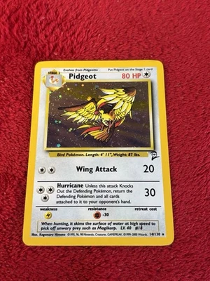 Pidgeot 014/130 Base Set 2 Holo Wotc Pokemon Card Played - Image 1 of 4