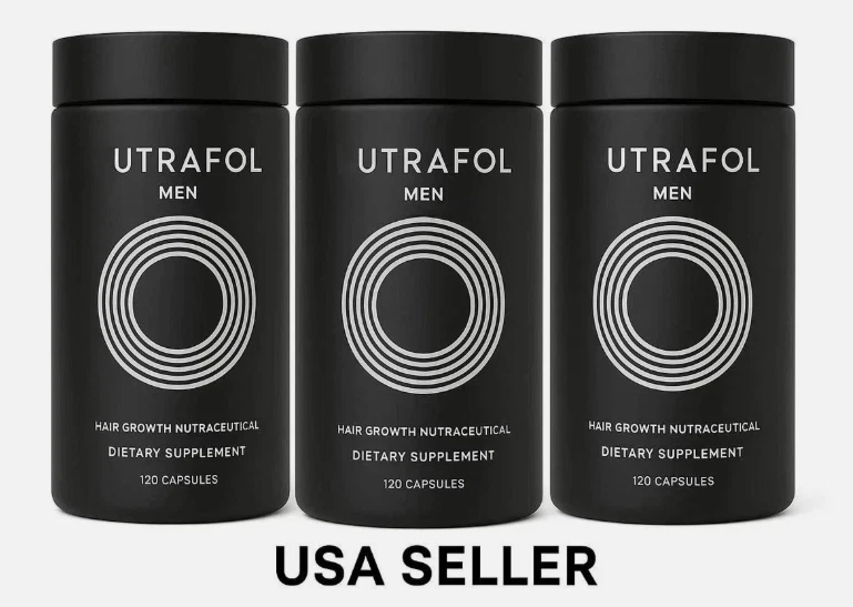 pack of 3 Men's Hair Growth In Glass Bottle/Total 360 Capsules Exp 10/2026 - Image 1 of 1