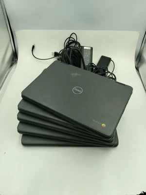 Lot of 5 Dell 2-in-1 Chromebook 3100 11.6" Intel Celeron N4020 4GB ram 32GB eMMC - Image 1 of 4
