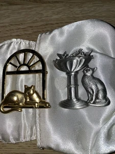 JJ Cat Brooch/Pin Lot (2) - Picture 1 of 5