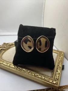 Vintage signierte Bergere Leopard Tierfell Ohrclips Mid Century - Bild 1 von 18