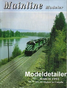 Mainline Modeler Mar93 NYC C&NW Catenary Tank Flat Car WM BN Scherzer Lift - Picture 1 of 1
