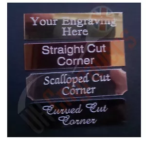 1 x ENGRAVED 100 x 40MM ADHESIVE TROPHY PLAQUE AWARD PLATE PICTURE FILM CELLS - Picture 1 of 1