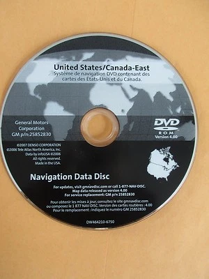 2005 2010 CORVETTE ZR1 Z06 GM NAVIGATION DVD USA EAST MAP 25852830 VER 4.0 OEM🟠 - Image 1 of 4