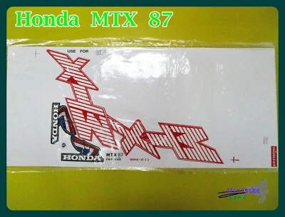 Fit Honda MTX125 MTX200 1987 For Red+ White Bike Sticker  (mi2040) Foto 1 de 4