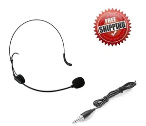New Headset headworn Microphone for Shure Wireless Microphone 3.5mm Mono Jack - Picture 1 of 1